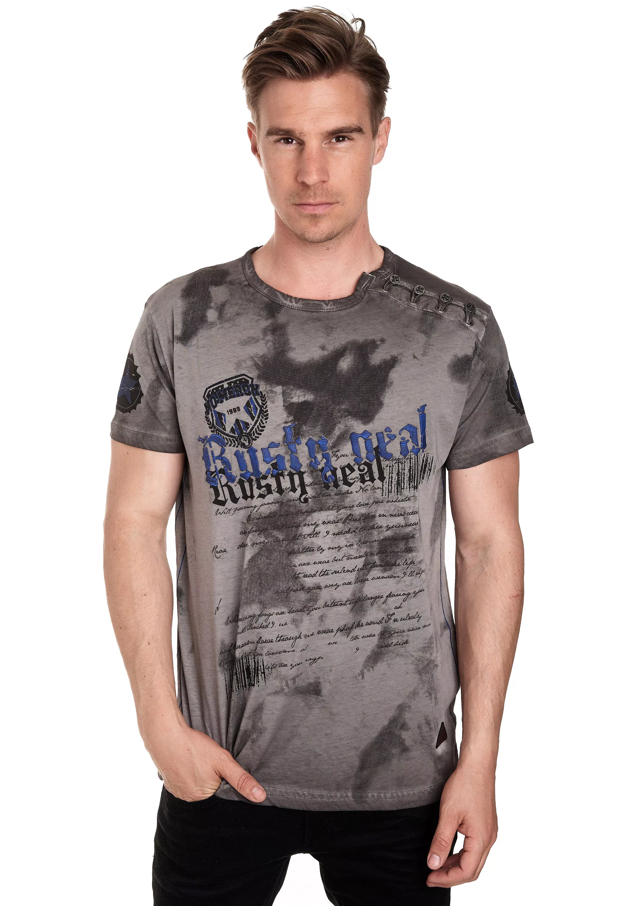 Rusty Neal T-Shirt, in tollem Batik-Design günstig online kaufen