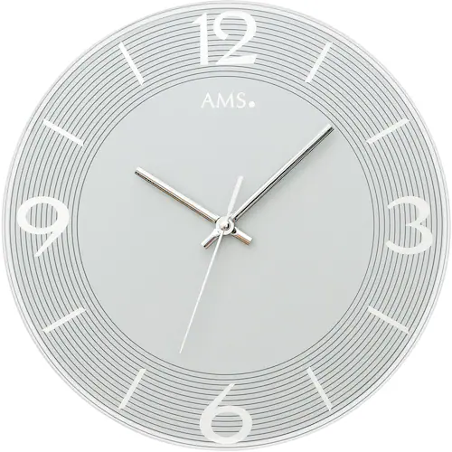 AMS Wanduhr »W9571«, Quarzuhr,Glas,Wohnzimmer,Esszimmer,Küche,Arbeitszimmer günstig online kaufen