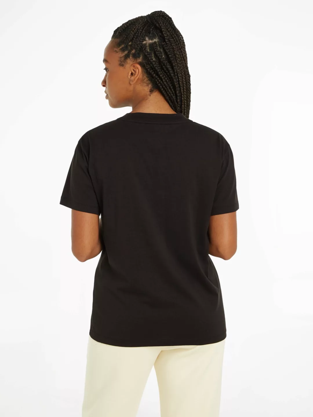 Calvin Klein T-Shirt "METALLIC MICRO LOGO T SHIRT" günstig online kaufen