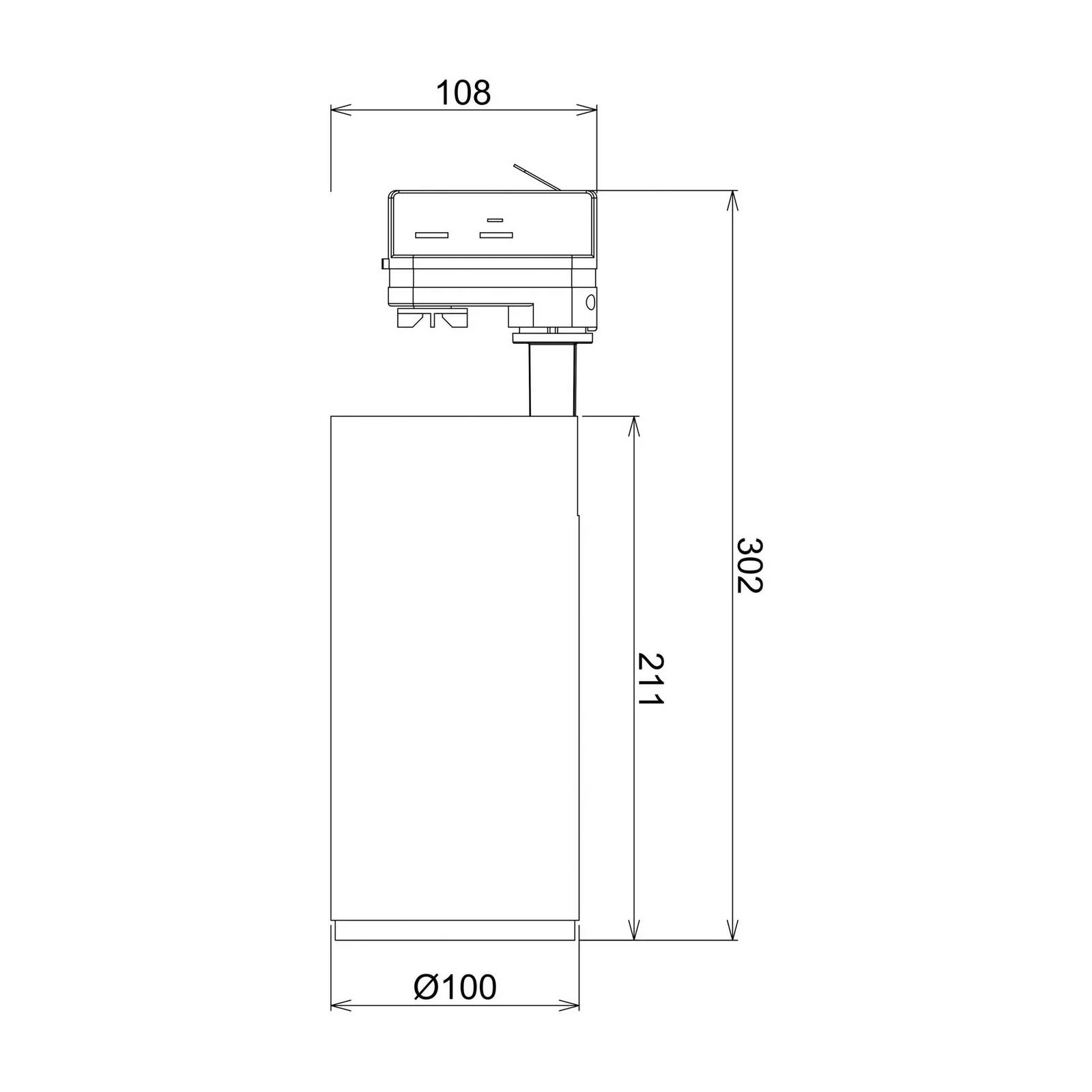 LED-Schienenstrahler Lucea 3-Phasen 30 W schwarz günstig online kaufen