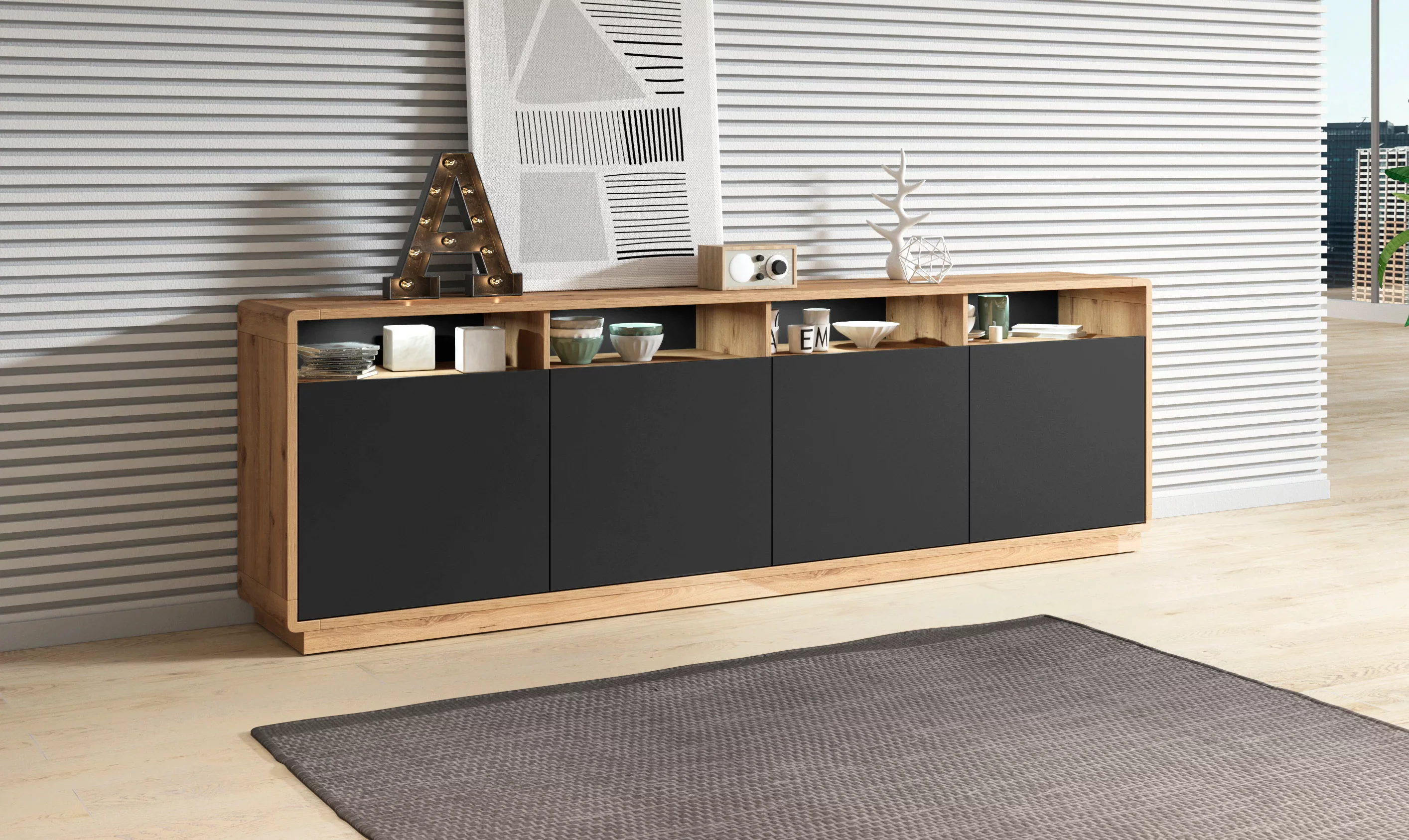 INOSIGN Sideboard "ASTON", Breite 238 cm. günstig online kaufen