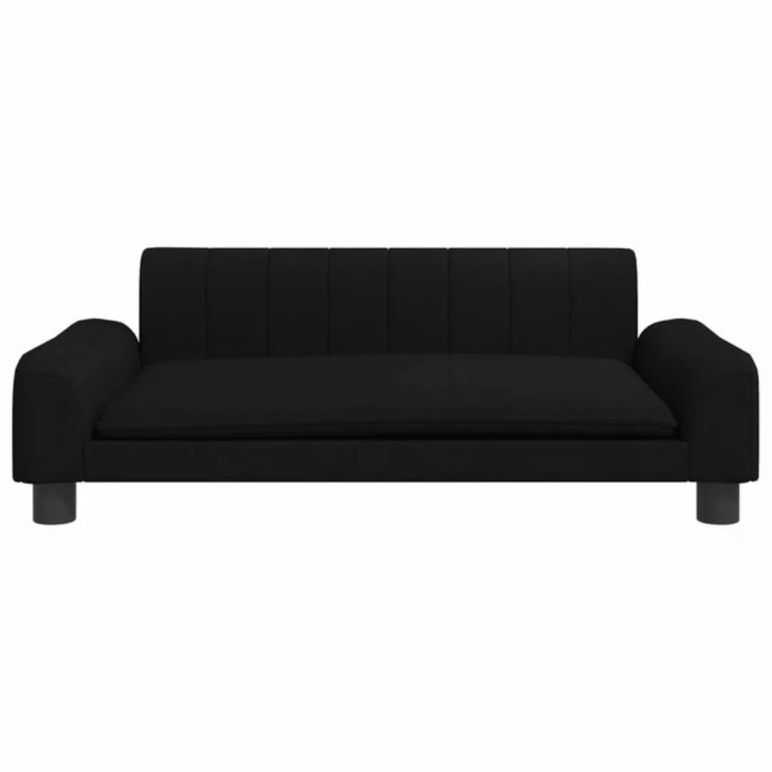 vidaXL Kindersofa Kindersofa Schwarz 90x53x30 cm Stoff Kindercouch Kindermö günstig online kaufen