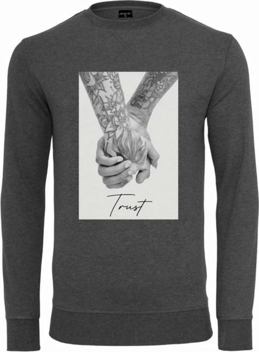 MisterTee Kapuzenpullover Herren Trust 2.0 Crewneck (1-tlg) günstig online kaufen