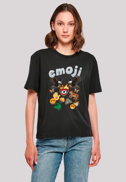 emoji couture T-Shirt White leather logo icons Premium Qualität günstig online kaufen