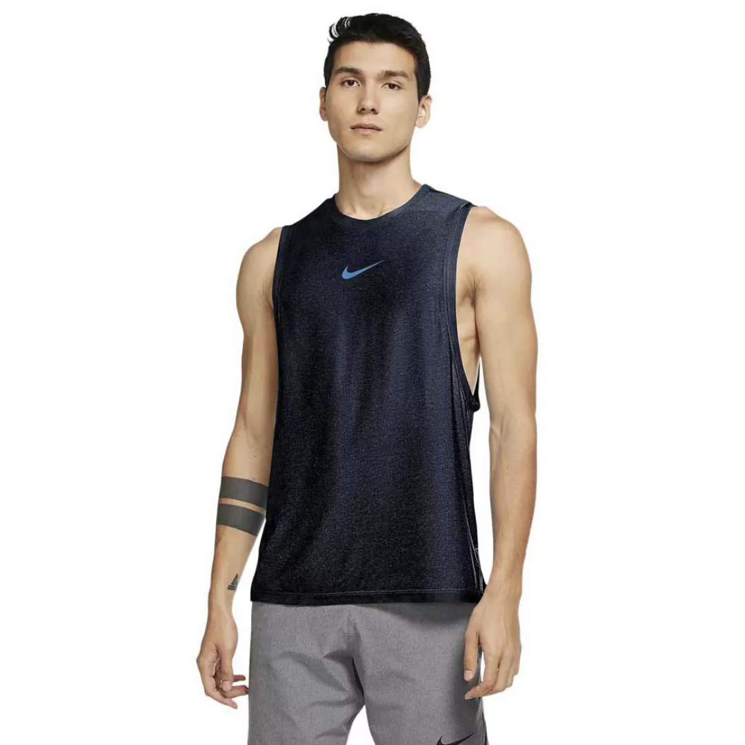 Nike Pro Ärmelloses T-shirt S Obsidian / Htr / Coast günstig online kaufen