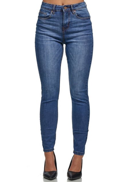 Tazzio High-waist-Jeans F101 Damen Skinny Fit Jeanshose günstig online kaufen