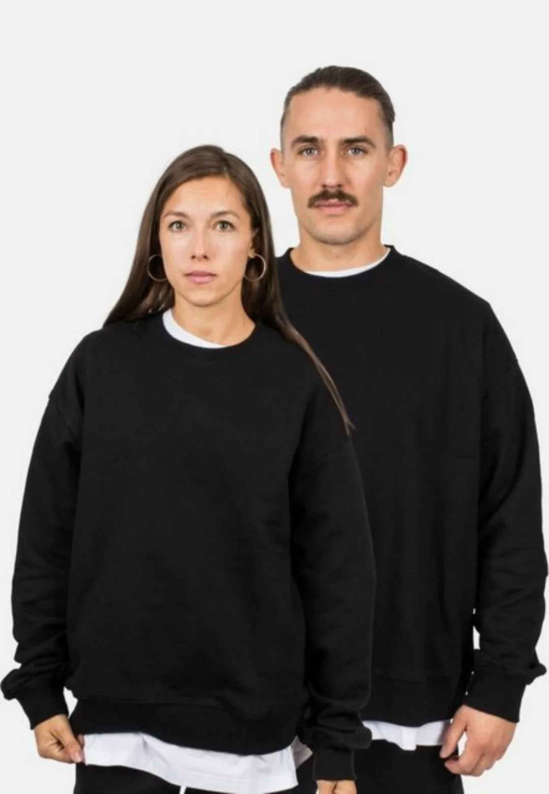 Blackskies Hoodie Oversized Heavyweight Crewneck Sweater - Schwarz Large günstig online kaufen