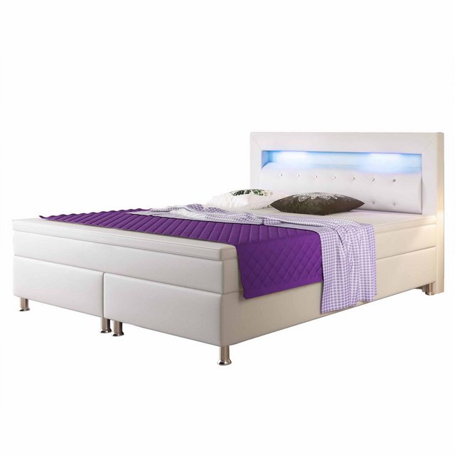 interbed Boxspringbett Monaco 180x200 cm Kunstleder PU (Komplettbett, inkl. günstig online kaufen