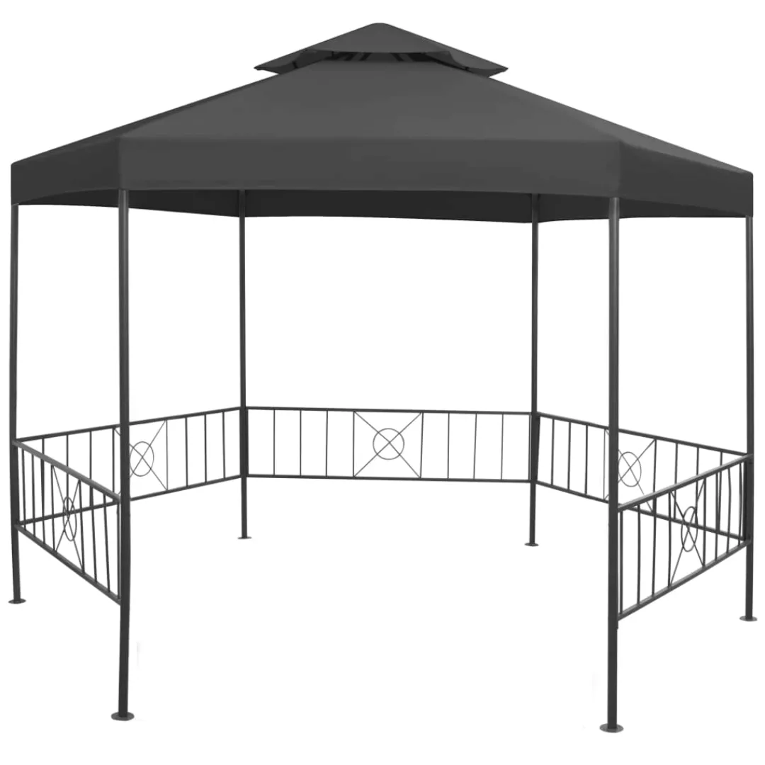 Gartenpavillon 323x275x265 Cm Anthrazit günstig online kaufen