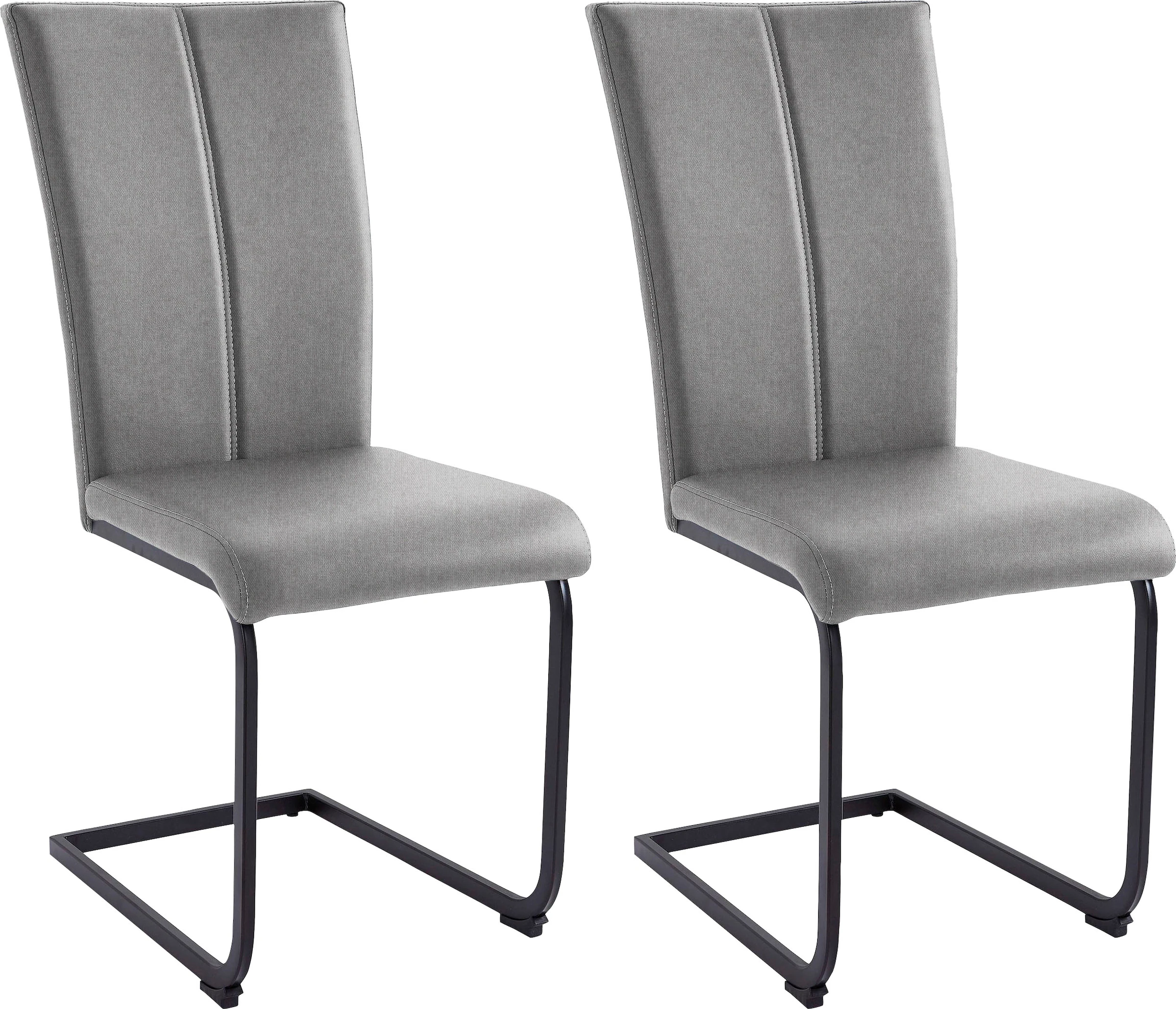 Home affaire Freischwinger "Nils", (Set), 2 St., Strukturstoff-Feinstruktur günstig online kaufen