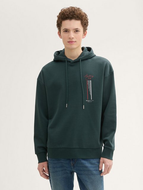 TOM TAILOR Denim Sweatshirt Relaxed Hoodie mit Print günstig online kaufen