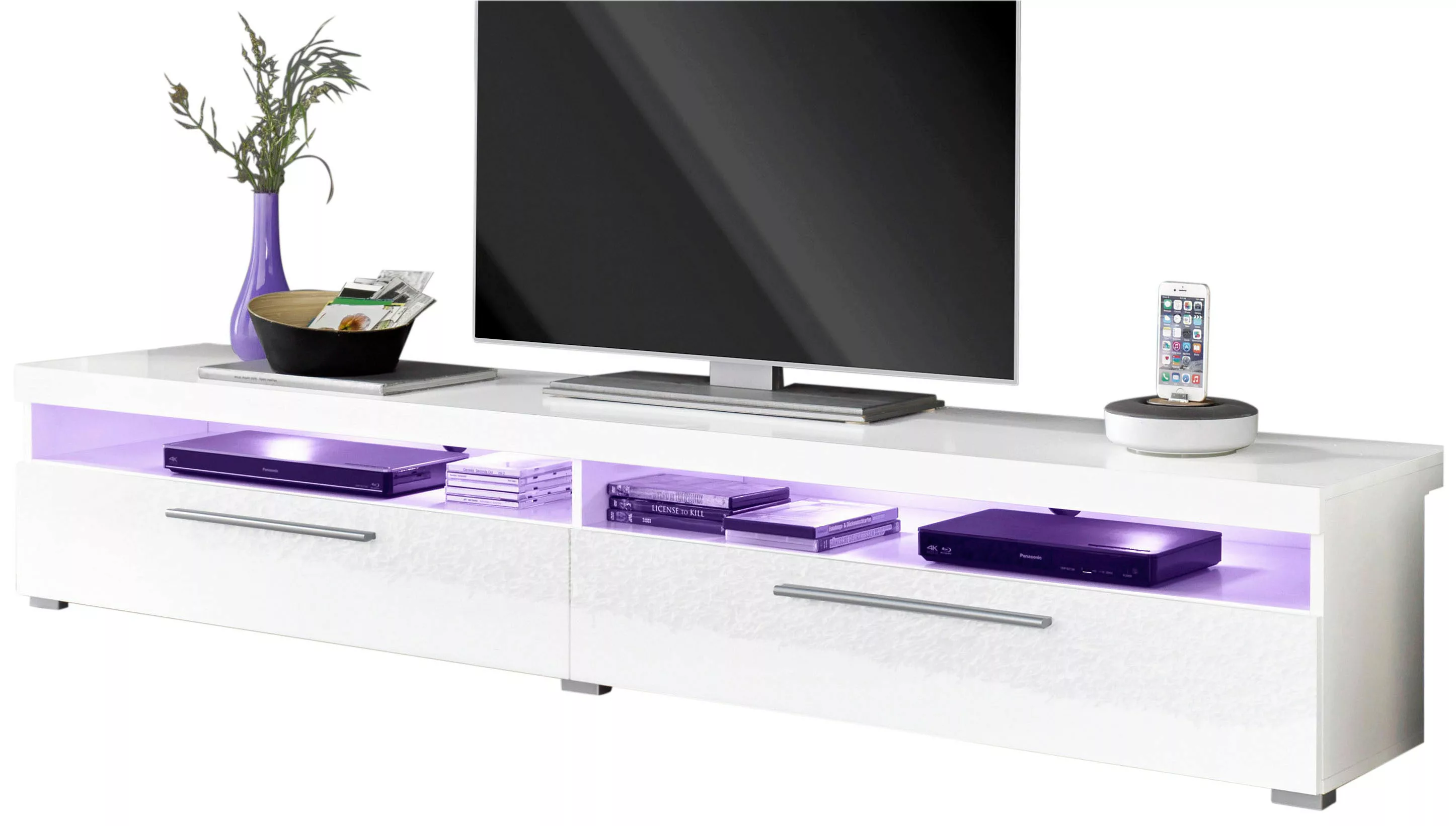 INOSIGN Lowboard "India,Breite 200 cm, stilvolle Fernsehschrank mit offenen günstig online kaufen