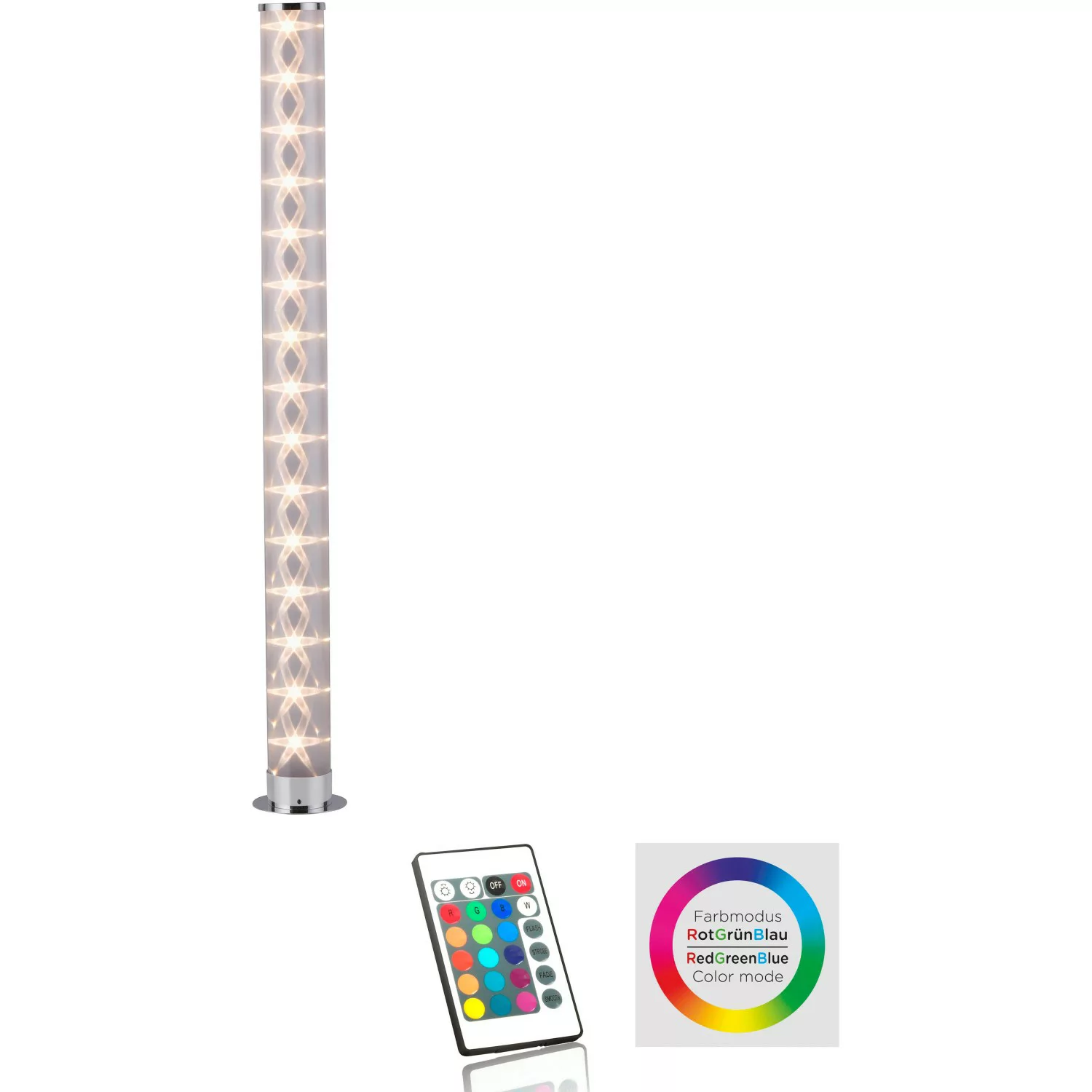 LED-Stehleuchte Bingo mit Fernbedienung, RGBW günstig online kaufen