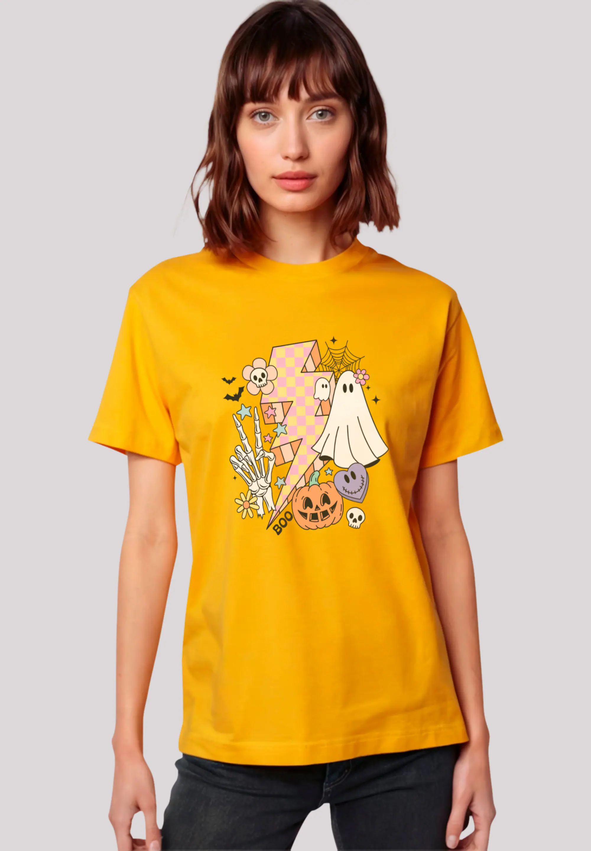 F4NT4STIC T-Shirt "Retro Halloween Lightning", Premium Qualität, Unisex Sch günstig online kaufen