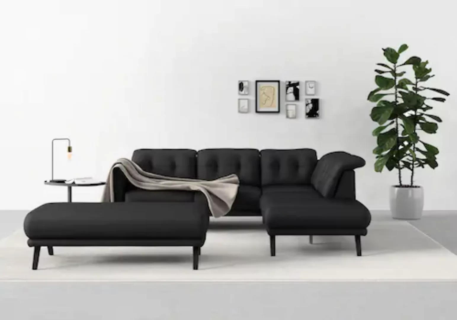 sit&more Ecksofa »Scandia L-Form«, Wahlweise mit Kopfteilverstellung und Ar günstig online kaufen