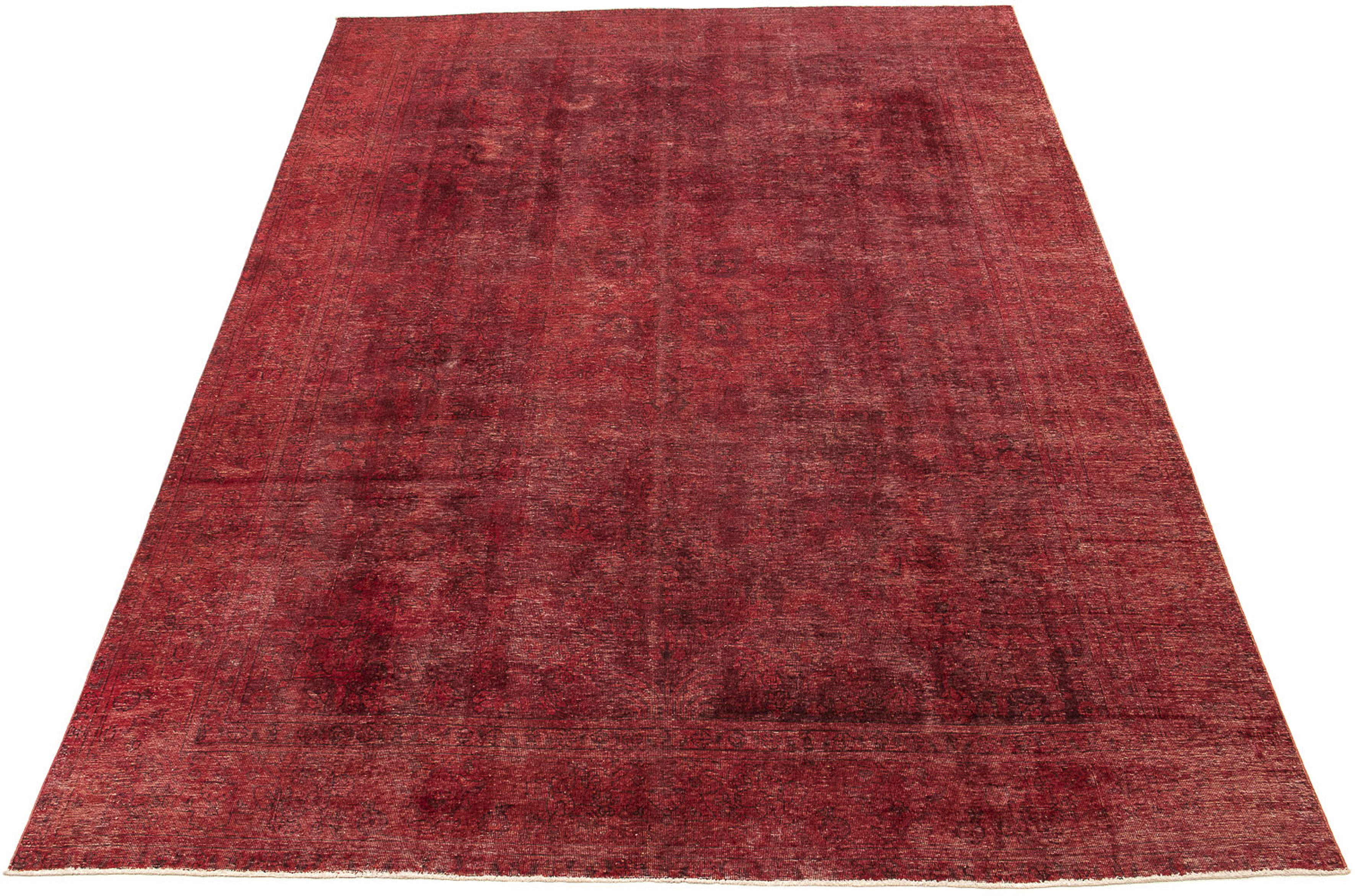 morgenland Teppich »Vintage - 398 x 300 cm - dunkelrot«, rechteckig, Wohnzi günstig online kaufen