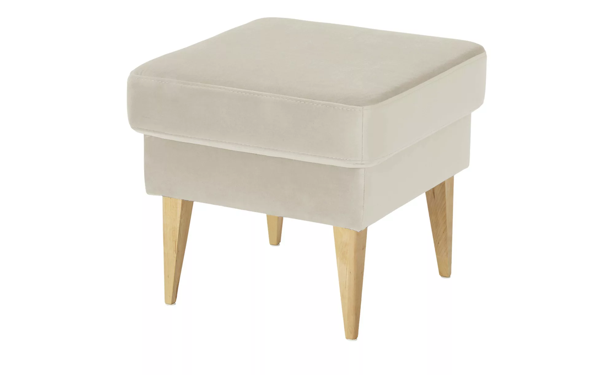 switch Hocker aus Samt Taco ¦ beige ¦ Maße (cm): B: 49 H: 45 T: 49 Polsterm günstig online kaufen