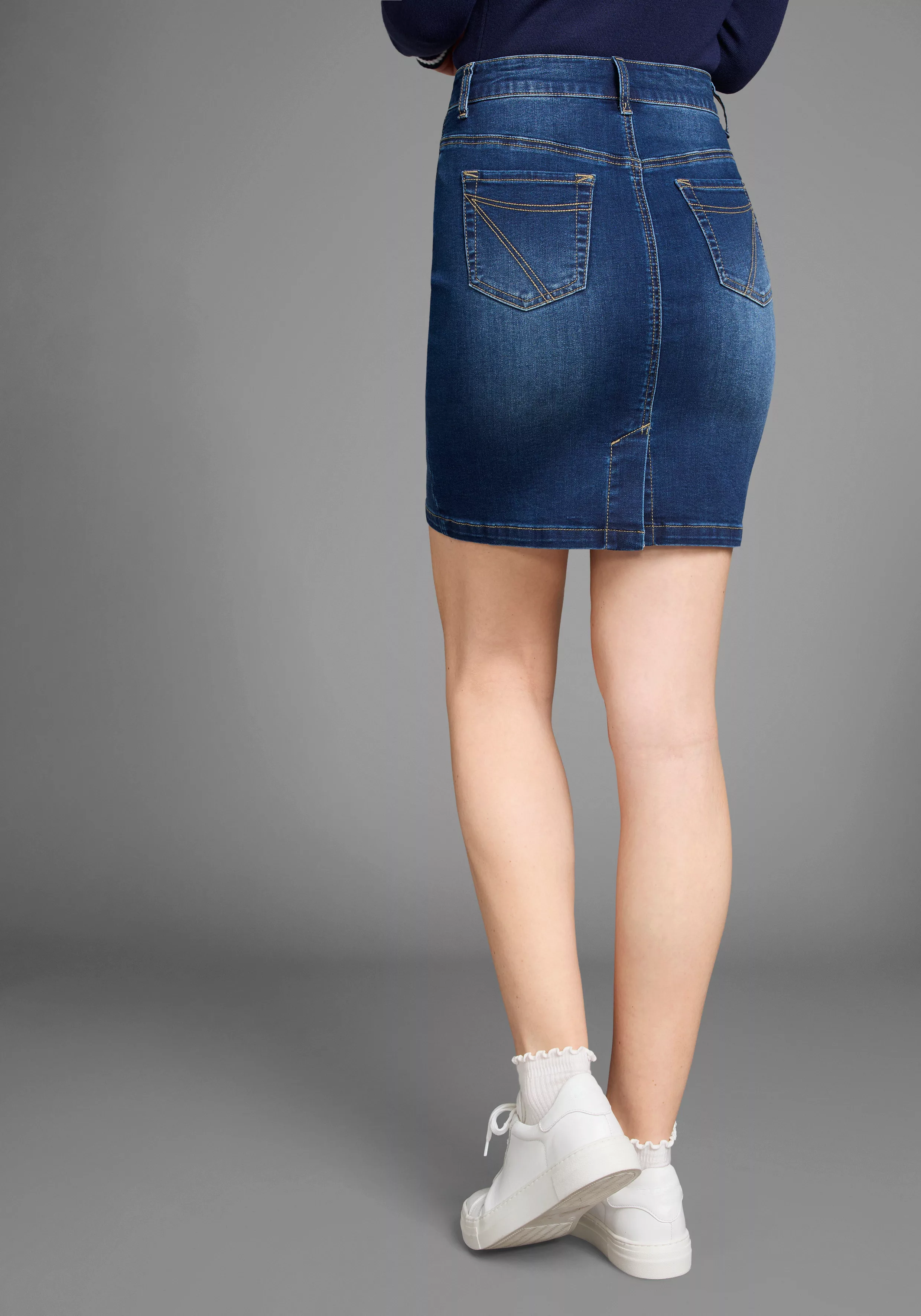 Arizona Jeansrock Ultra-Stretch extra eng geschnitten günstig online kaufen