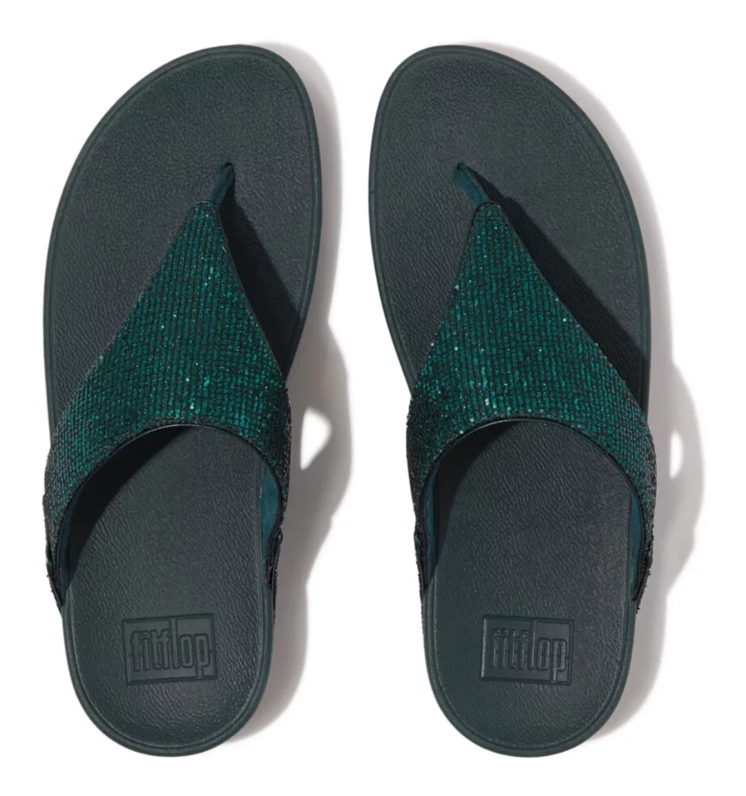 Fitflop Dianette "Lulu Glitterball Toe Thong", Badeschuh, Pantolette, Sanda günstig online kaufen