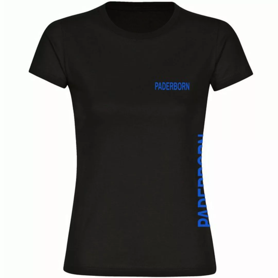 multifanshop T-Shirt Damen Paderborn - Brust & Seite - Frauen günstig online kaufen