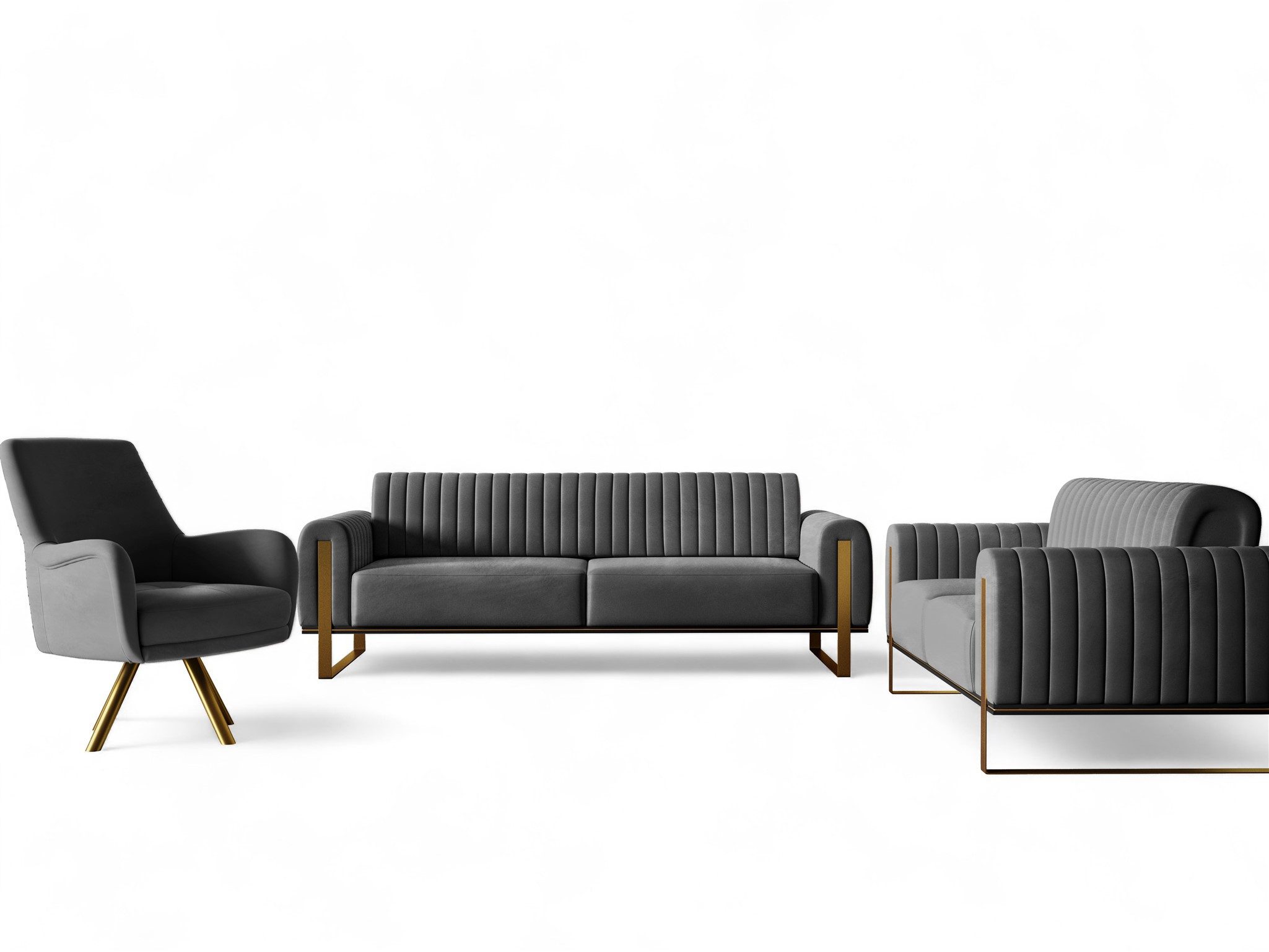 Fun Möbel Polstergarnitur Sofaset Designersofas VALERIE günstig online kaufen