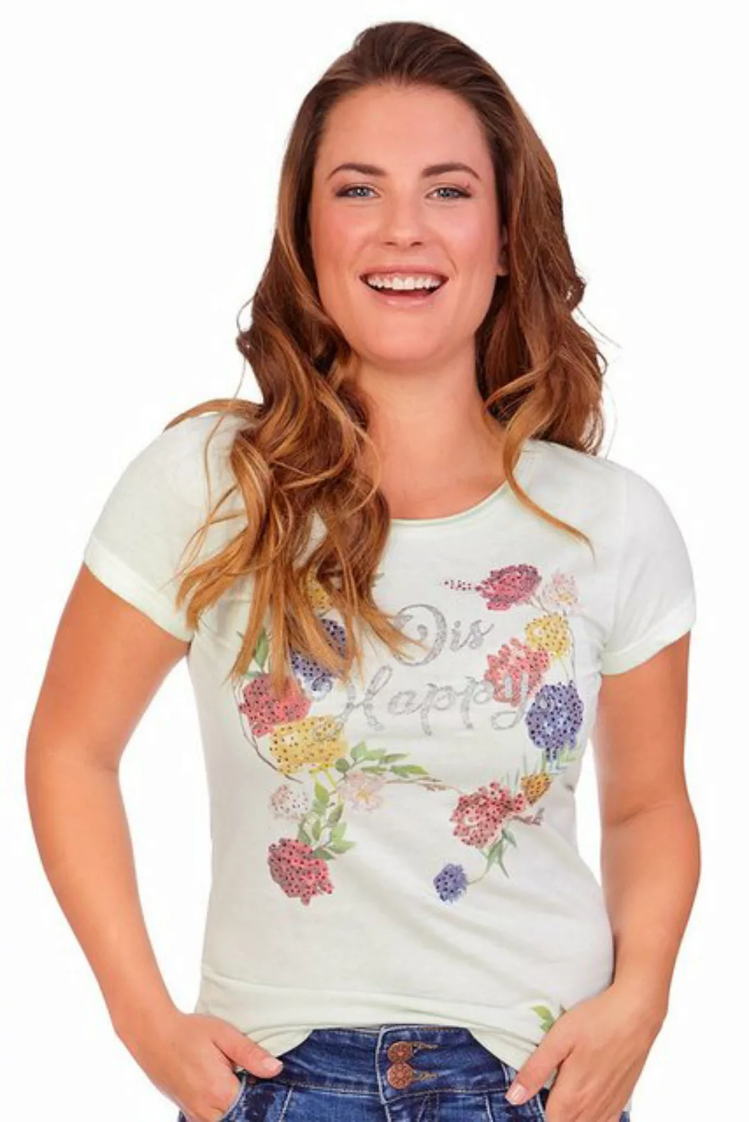 MarJo Trachtenshirt Trachtenshirt Damen - DAGMAR - rosenquarz, soft sage günstig online kaufen