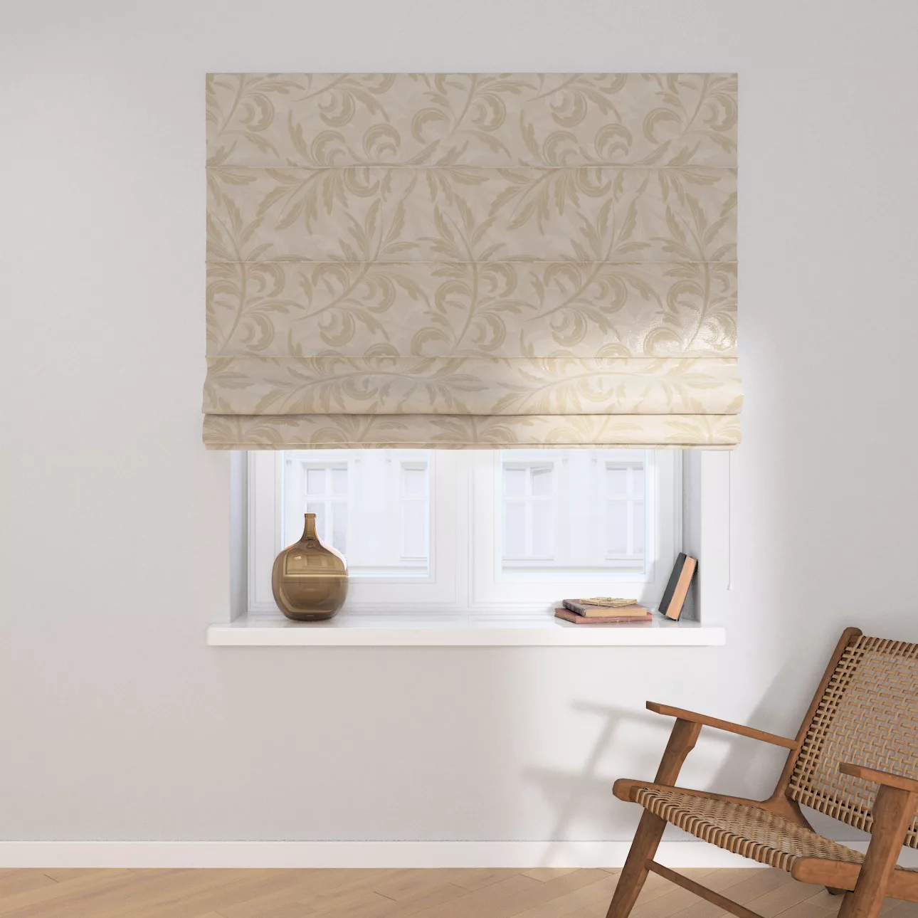 Dekoria Raffrollo Capri, grau-beige, 50 x 60 cm günstig online kaufen