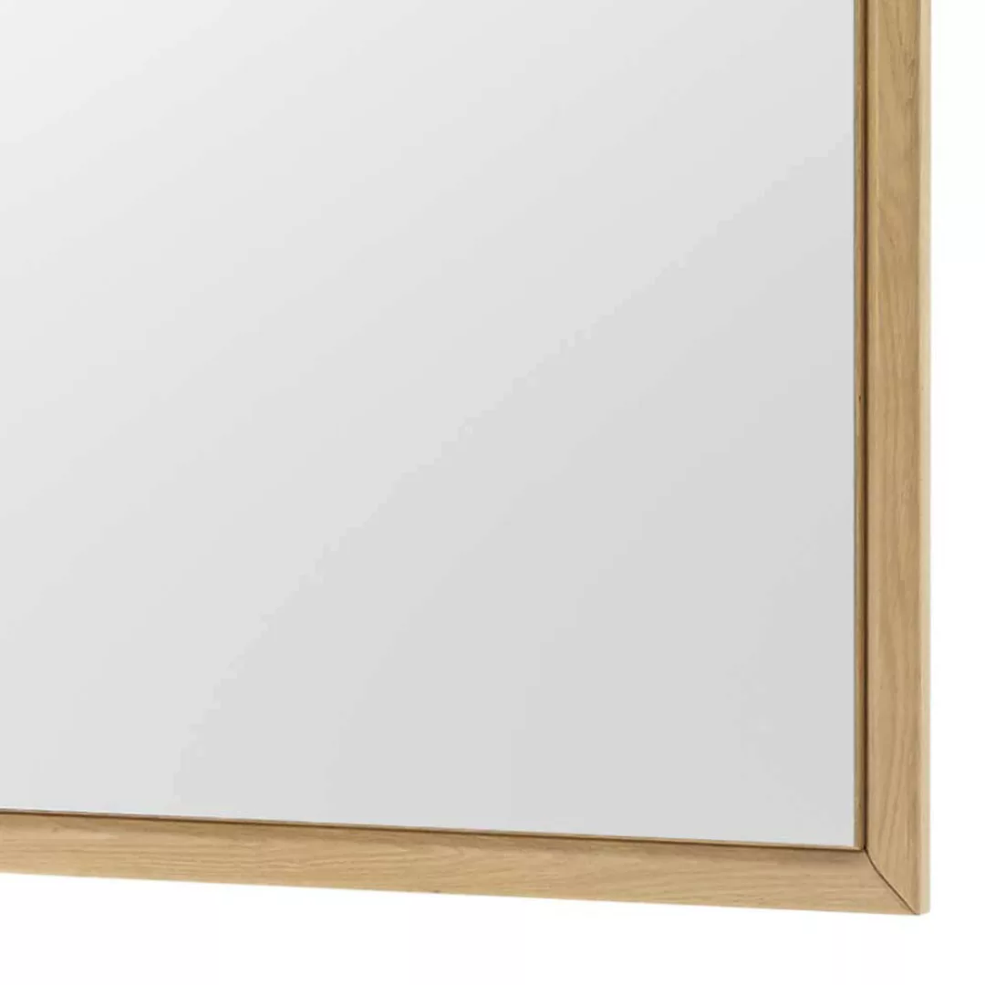 Wandspiegel in Wildeiche Bianco massiv 95 cm hoch günstig online kaufen