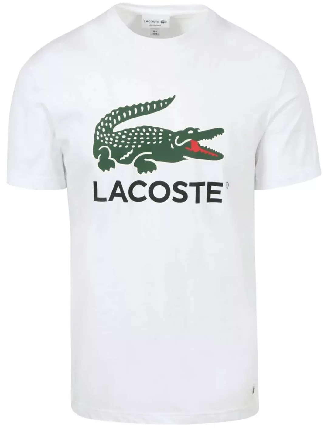 Lacoste T-Shirt Logo Weiß - Größe L günstig online kaufen