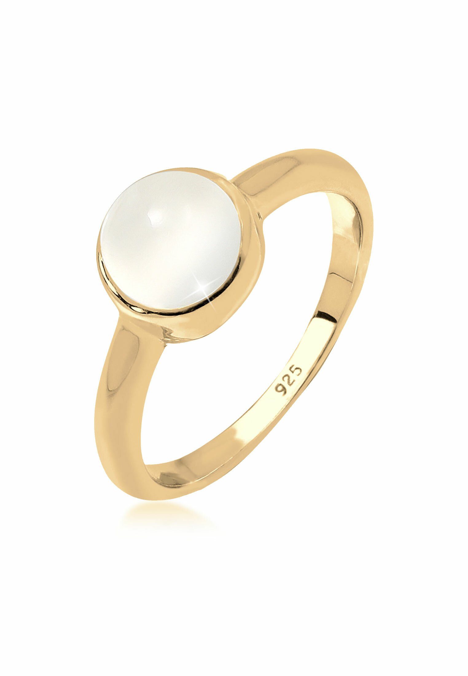 Elli Fingerring Solitär Edelstein Mondstein Pastell günstig online kaufen