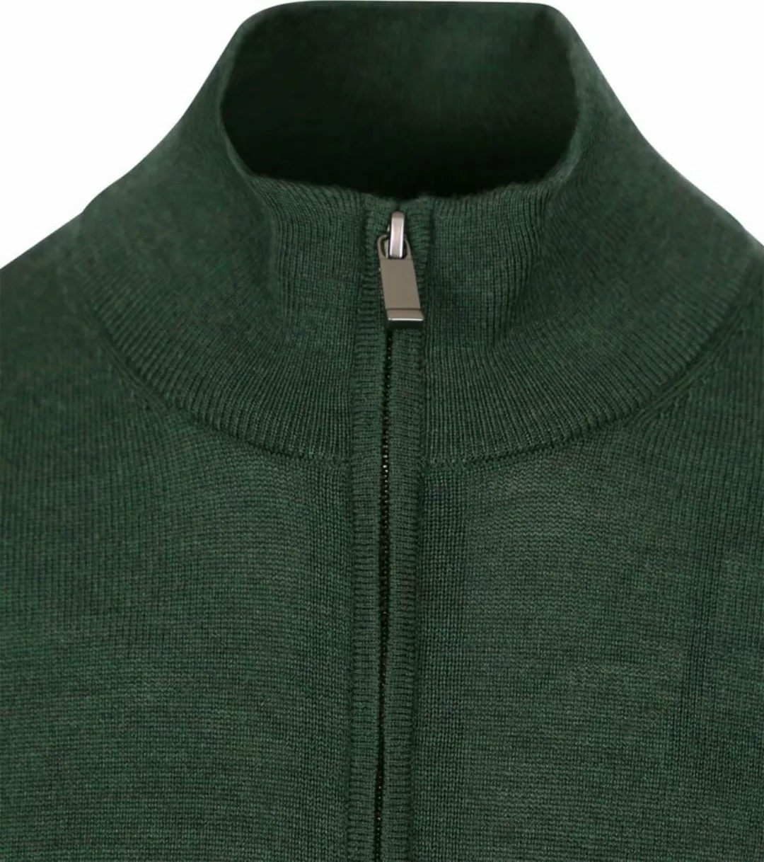 Suitable Merino Half Zip Pullover Dunkelgrün - Größe S günstig online kaufen