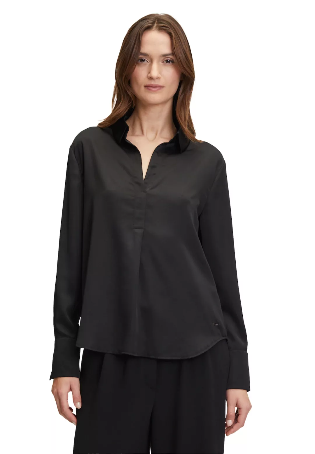 Betty&Co Satinbluse "Betty & Co Satin-Bluse unifarben" günstig online kaufen