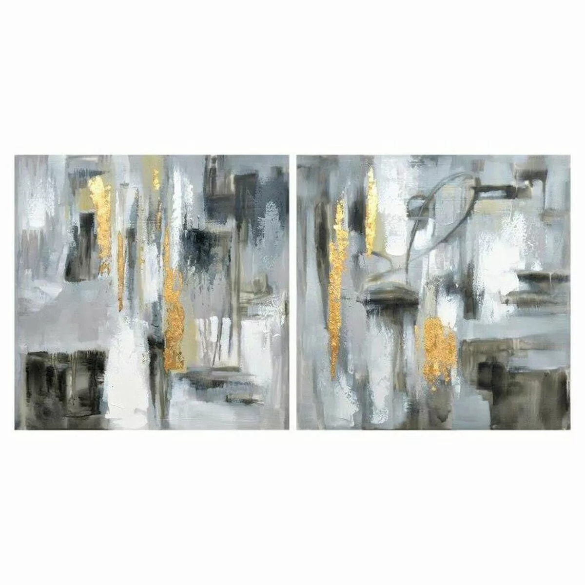 Bild Dkd Home Decor Abstrakt (80 X 3 X 80 Cm) (2 Pcs) günstig online kaufen