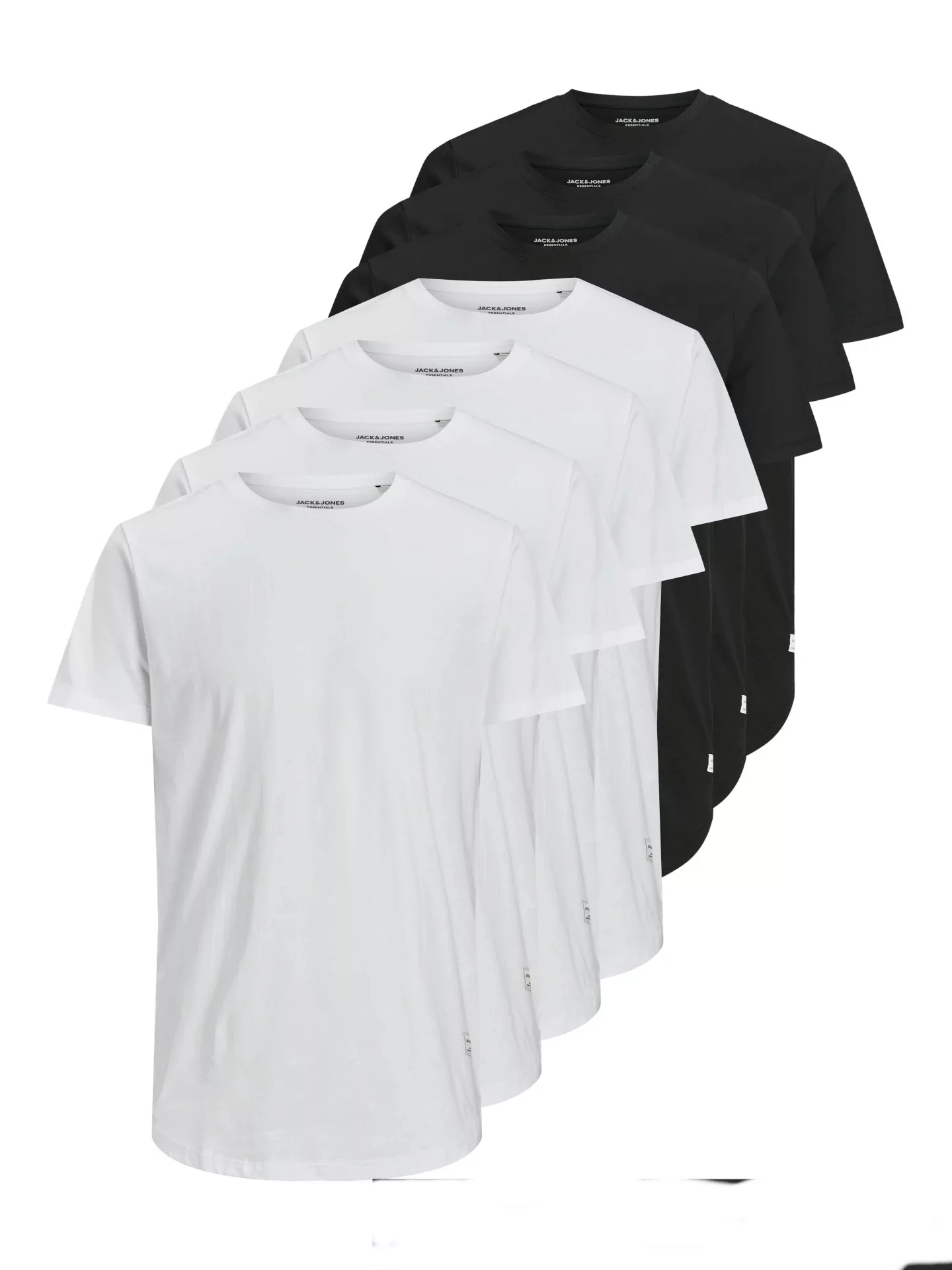 Jack & Jones Rundhalsshirt "JJENOA TEE SS CREW NECK 7PK MP NOOS" günstig online kaufen