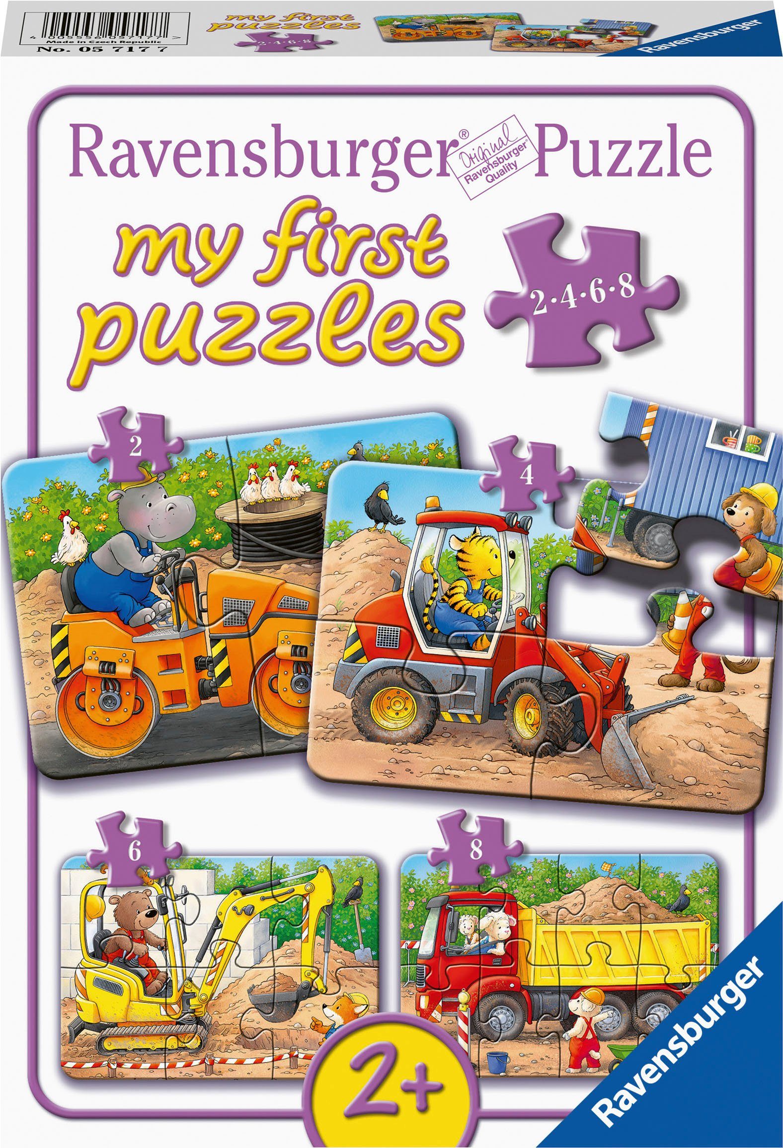Ravensburger Puzzle Tiere auf der Baustelle, günstig online kaufen