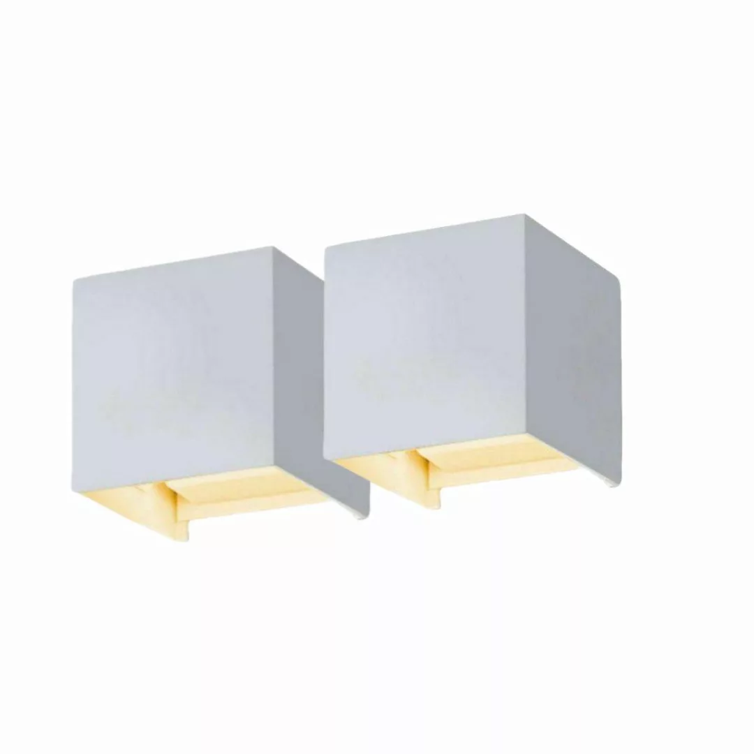 LETGOSPT Wandleuchte 2x LED Wandleuchten 7W günstig online kaufen