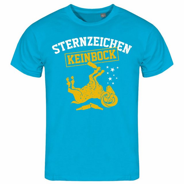 deinshirt Print-Shirt Herren T-Shirt Sternzeichen KEIN BOCK Funshirt mit Mo günstig online kaufen