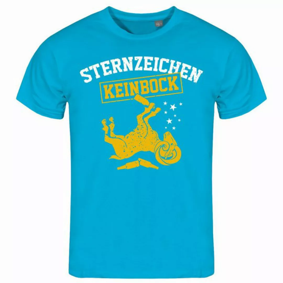 deinshirt Print-Shirt Herren T-Shirt Sternzeichen KEIN BOCK Funshirt mit Mo günstig online kaufen