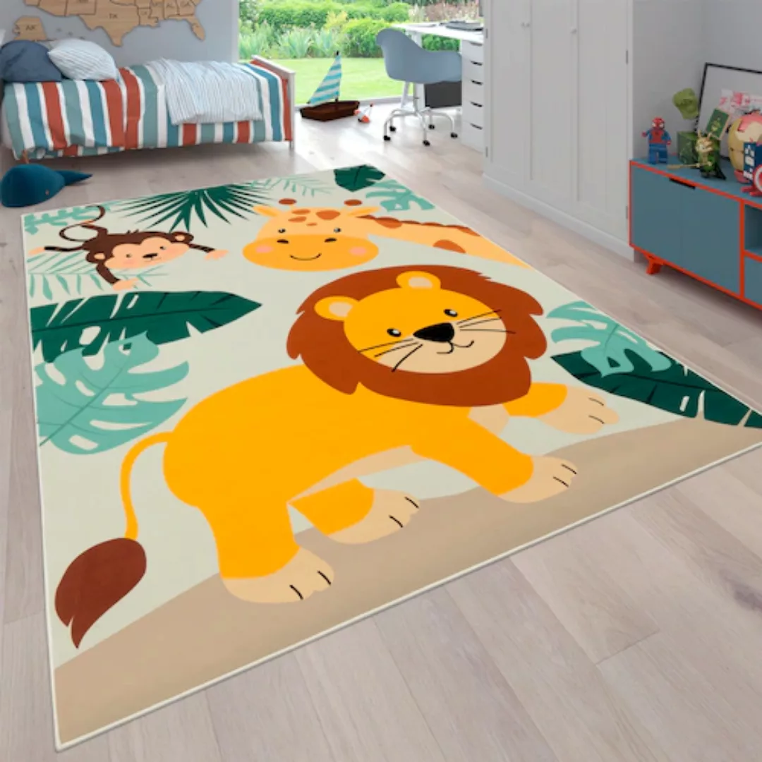 Paco Home Kinderteppich »Bino 582«, rechteckig, Spielteppich, Motiv Tiere, günstig online kaufen
