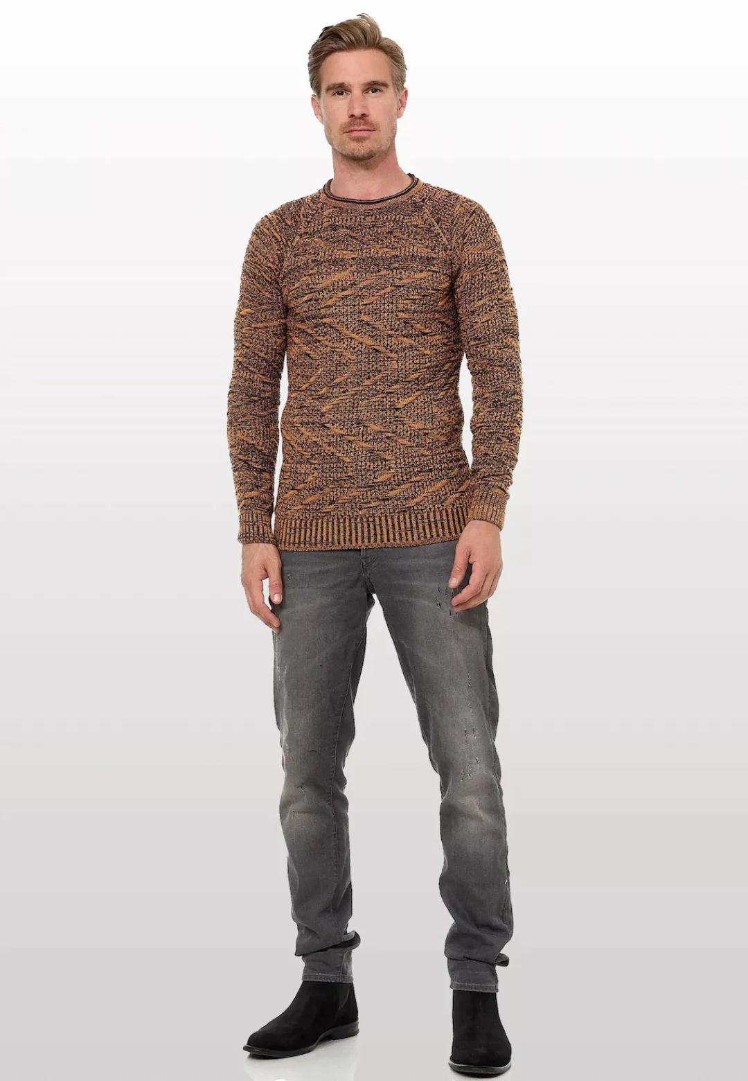 Rusty Neal Strickpullover, mit stylischem Muster günstig online kaufen