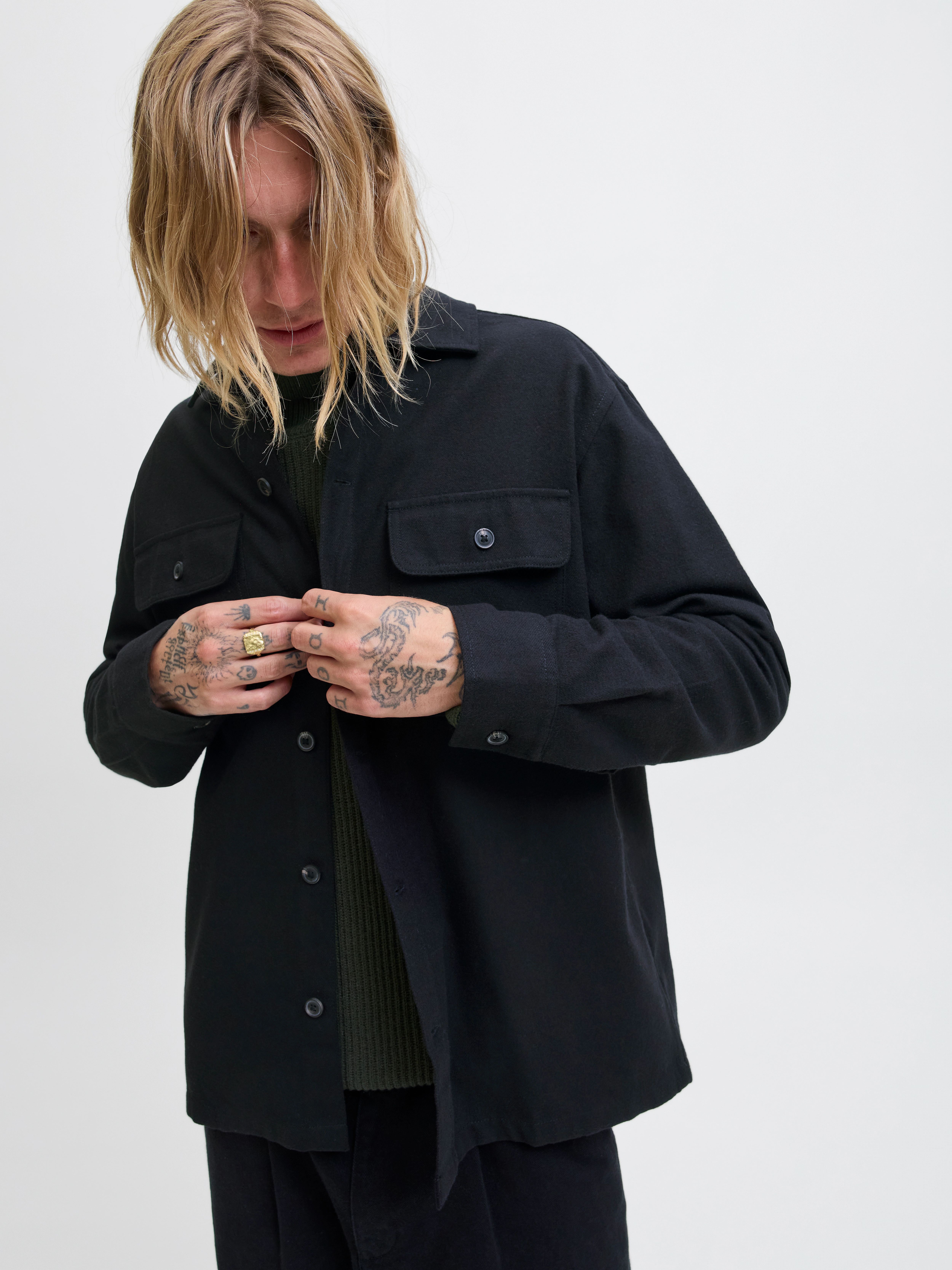 Jack & Jones Langarmhemd "JJECHARGE OVERSHIRT LS NOOS" günstig online kaufen