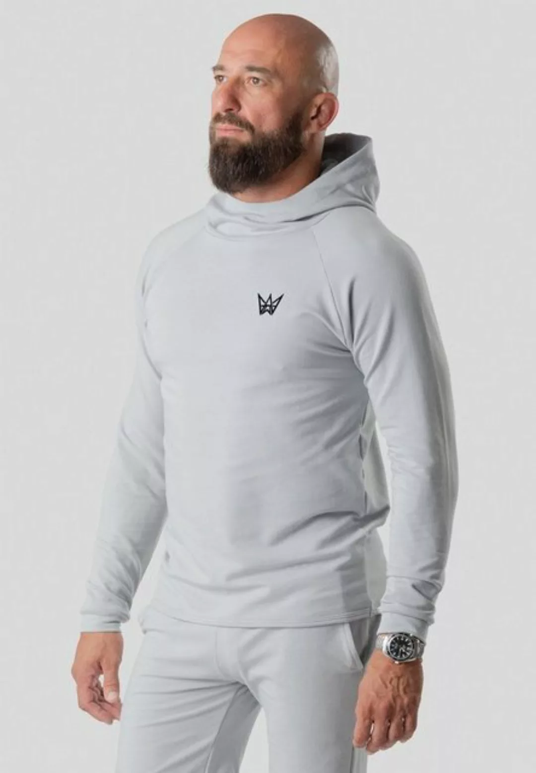 TRES AMIGOS Hoodie Kapuzensweatshirt mit hohem Kragen, Hoodie günstig online kaufen