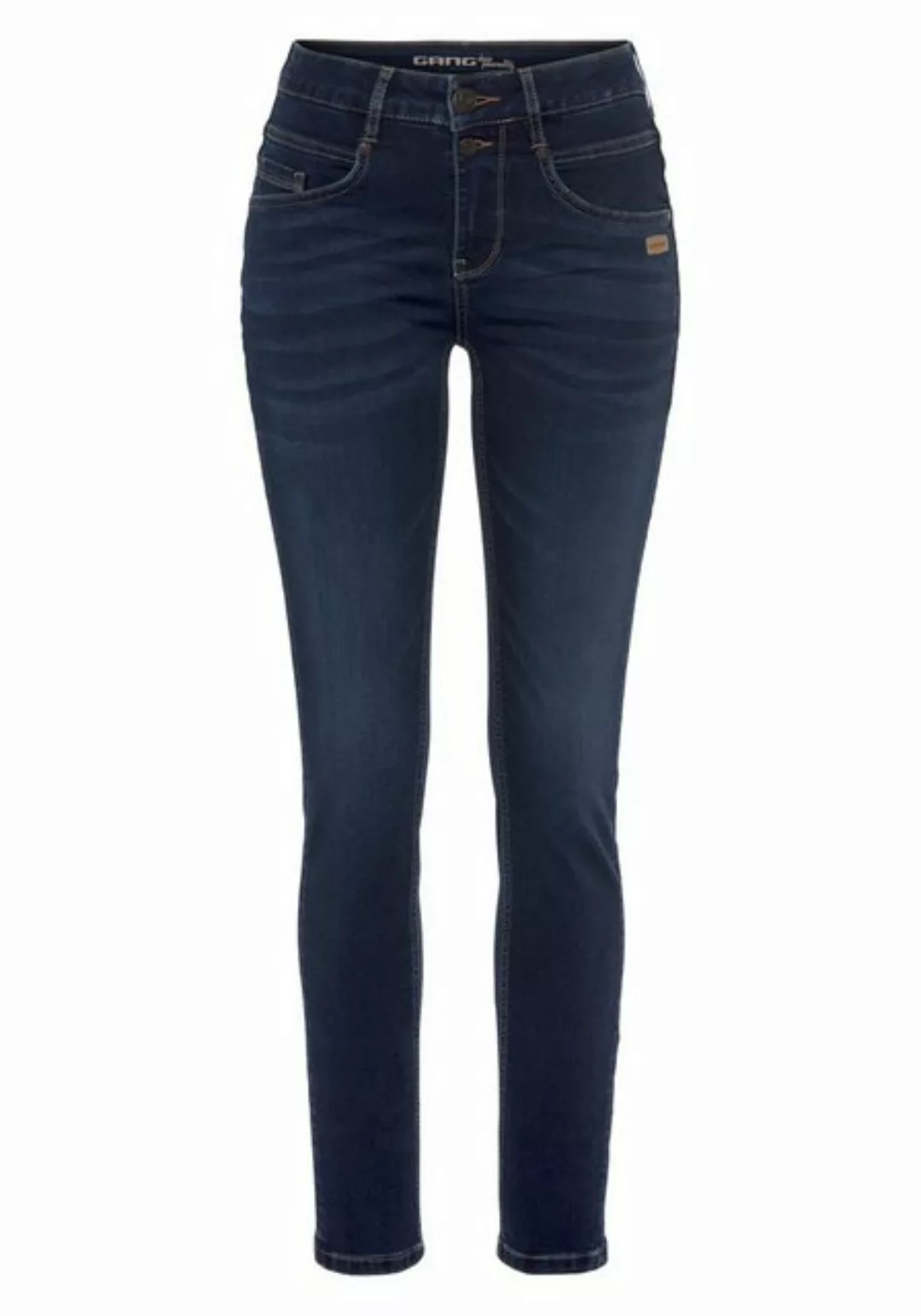 GANG Skinny-fit-Jeans 94MORA mit 3-Knopf-Verschluss und Passe vorne günstig online kaufen