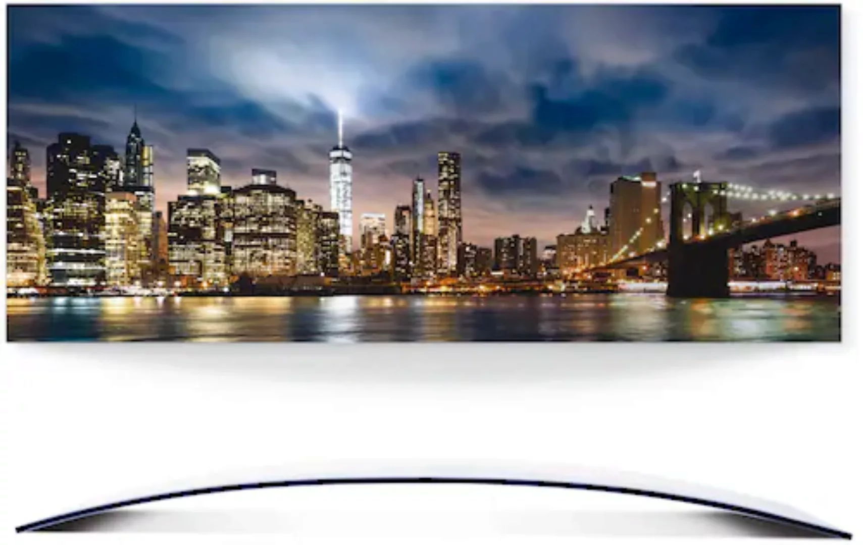 Artland Wandbild "Sonnenaufgang über Manhattan", Amerika, (1 St.), 3D Optik günstig online kaufen