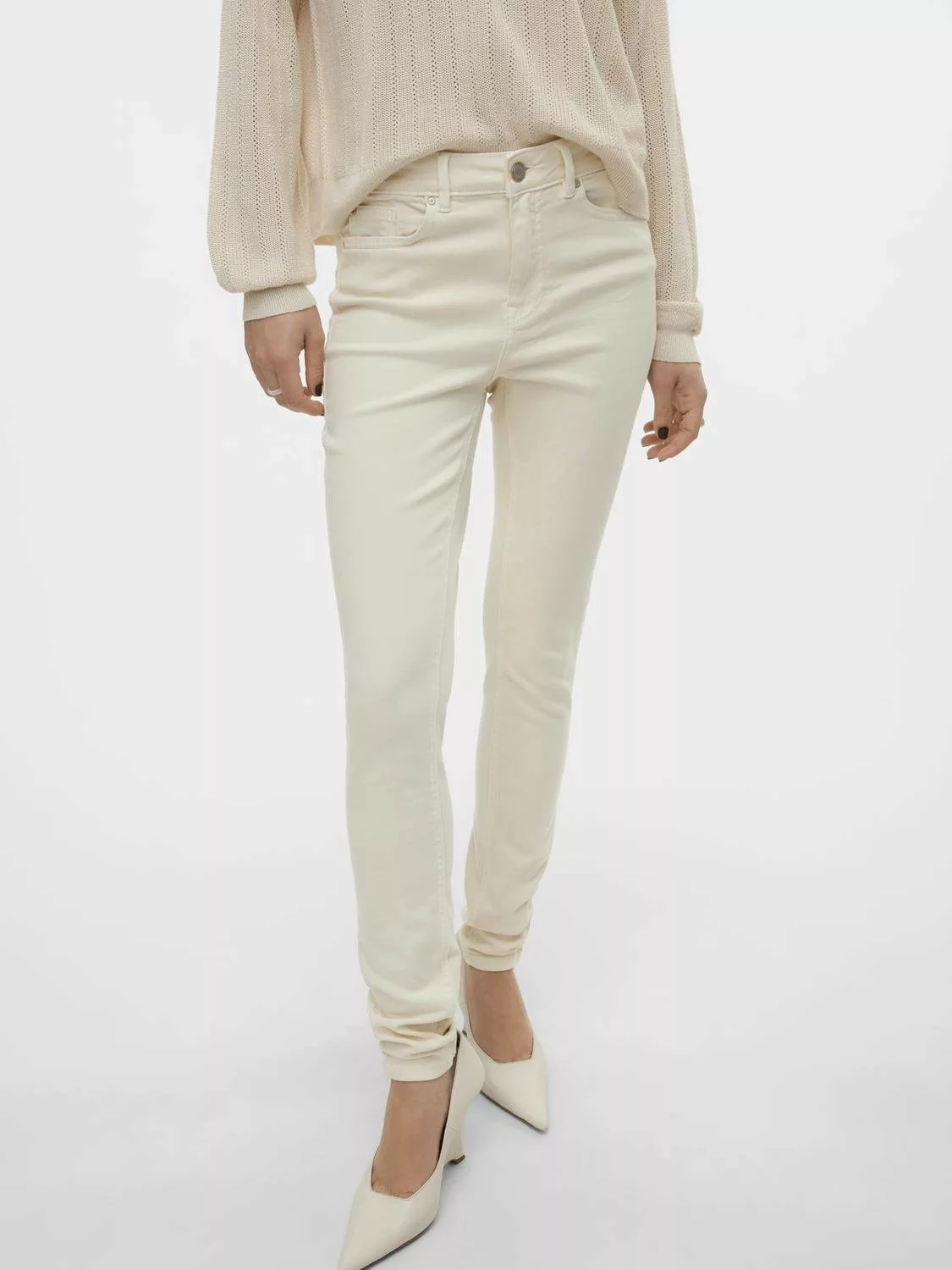 Vero Moda Skinny-fit-Jeans "VMFLASH MR SKINNY JEANS COLOR GA NOOS" günstig online kaufen