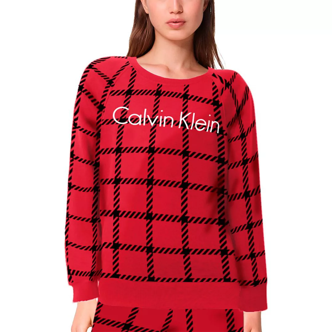 Calvin Klein Underwear Langarm-nachthemd Pyjama M MenS Window Pane / Rustic günstig online kaufen