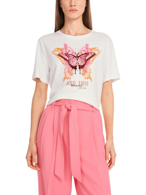 Marc Cain T-Shirt "Butterfly's Diary" Premium Damenmode T-Shirt mit 3D-Moti günstig online kaufen