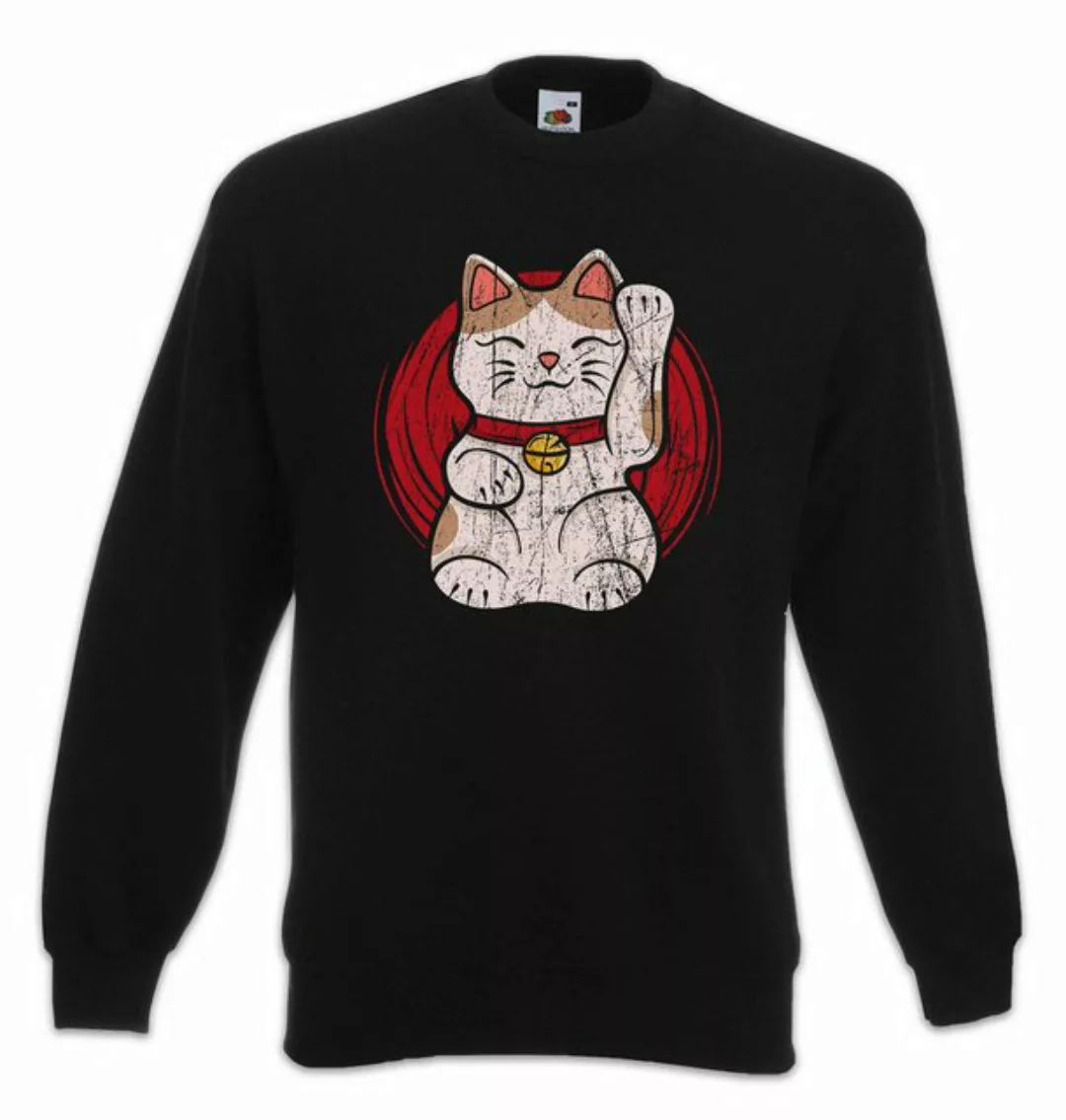 Urban Backwoods Sweatshirt Maneki Neko V Sweatshirt Winkekatze Maneki-neko günstig online kaufen