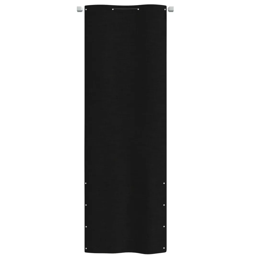 Vidaxl Balkon-sichtschutz Schwarz 80x240 Cm Oxford-gewebe günstig online kaufen