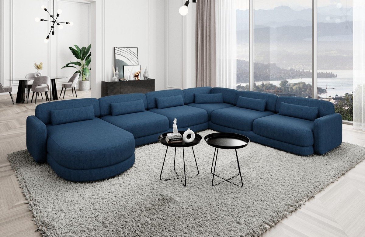 Sofa Dreams Wohnlandschaft Stoff Polstersofa Luxus Couch Stoffsofa Valencia günstig online kaufen